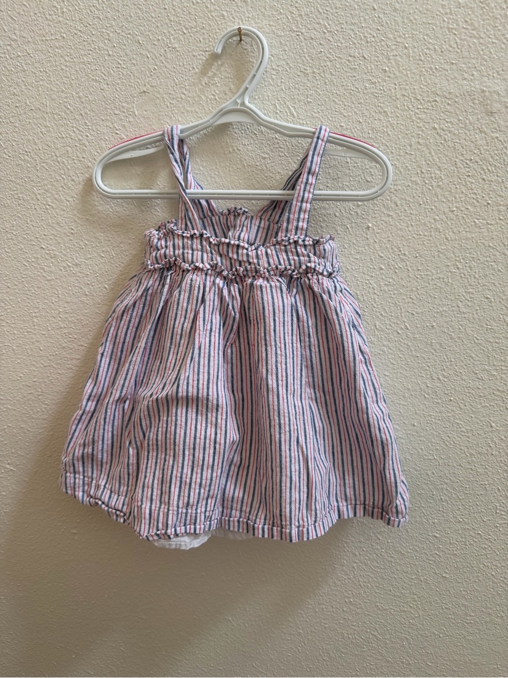 GAP Pink, Blue & White Striped Toddler Dress